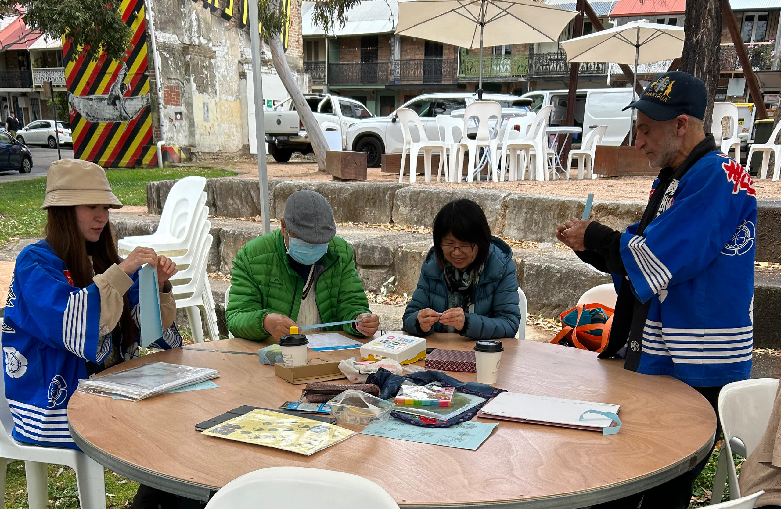teaching in the village Shiramine